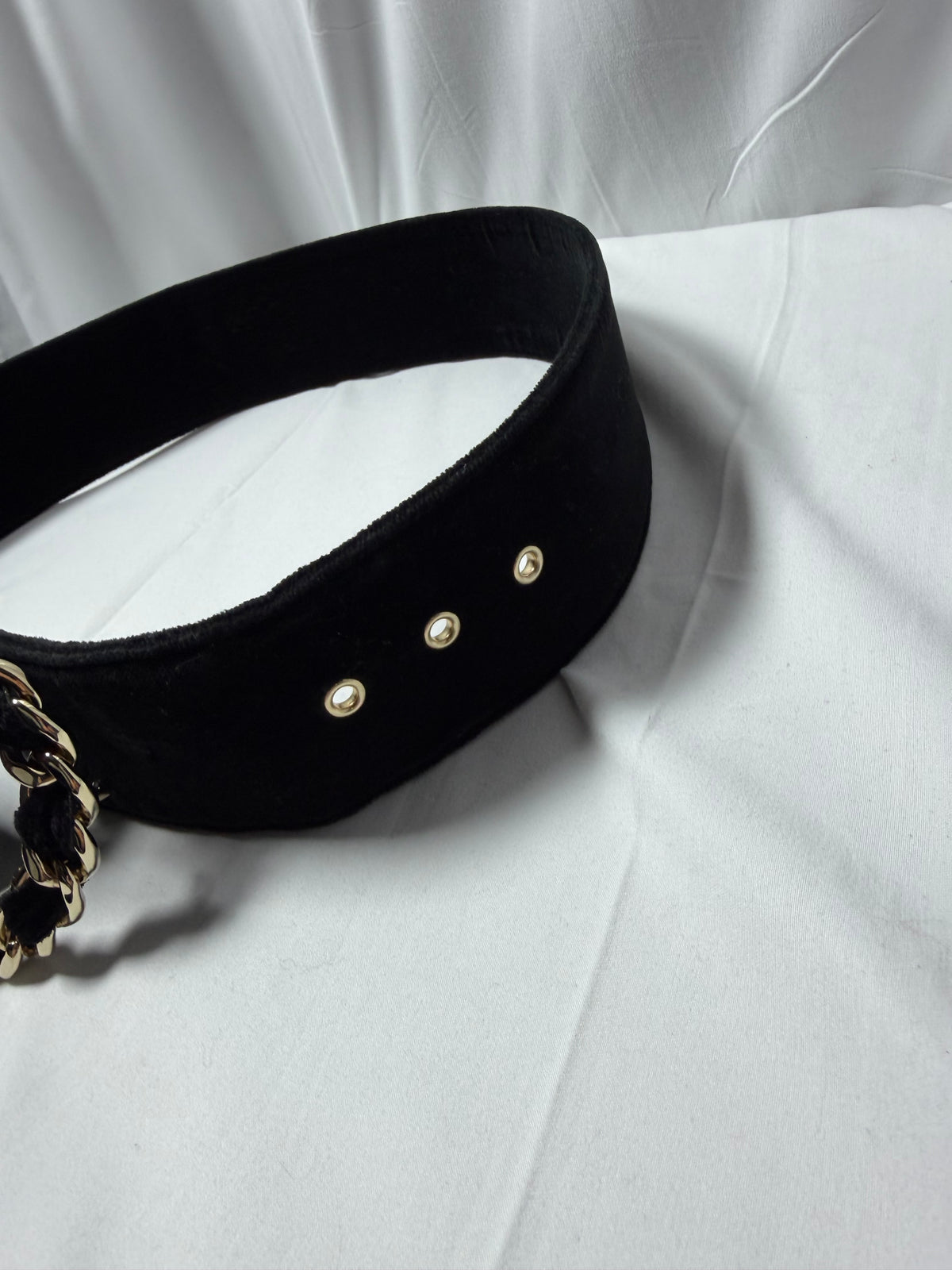 Chanel Iconic Velour Chain Belt