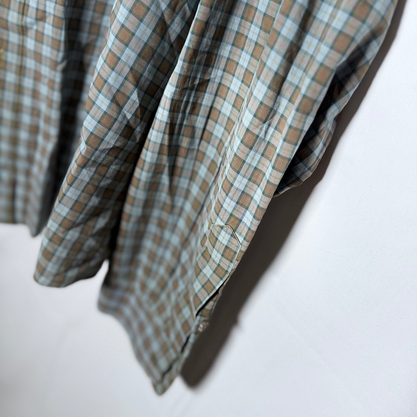 Ralph Lauren Brown and Blue Button Down