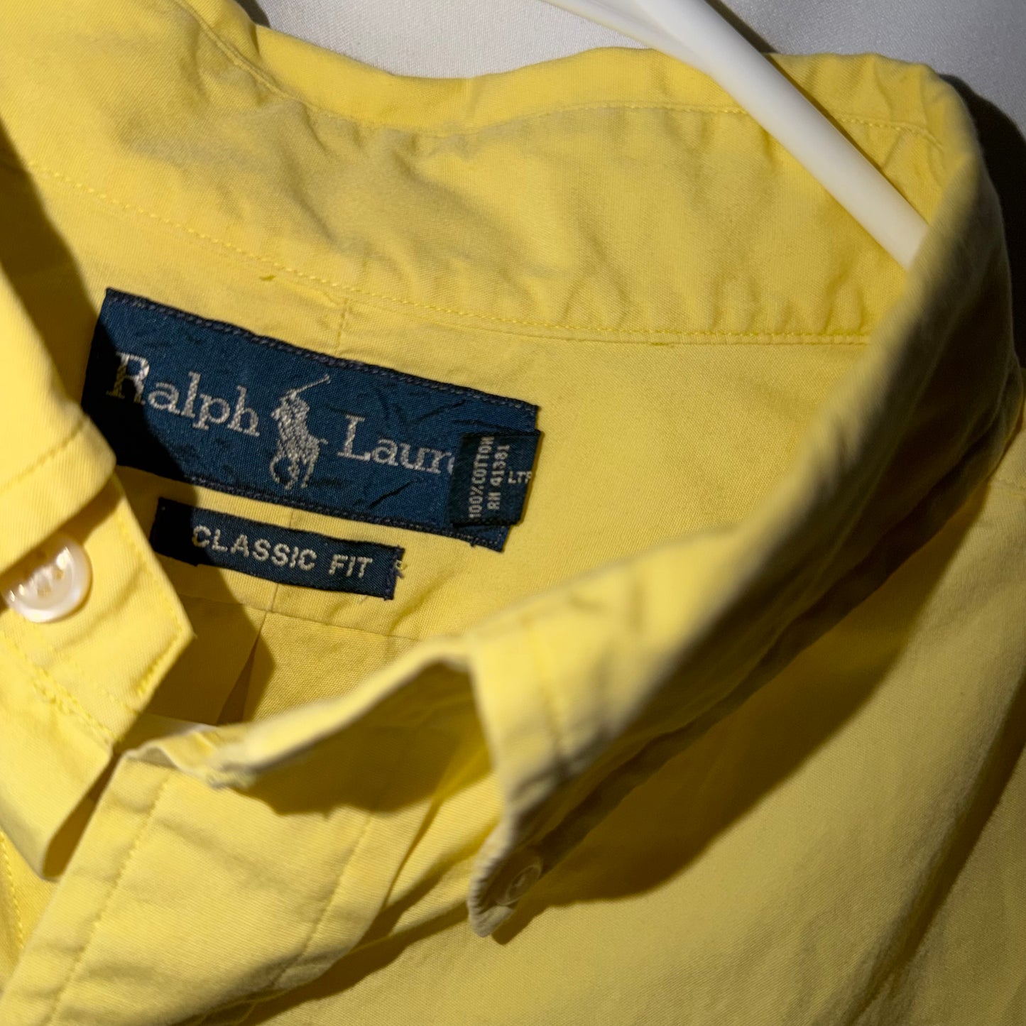 Ralph Lauren Yellow Short Sleeved Button Down
