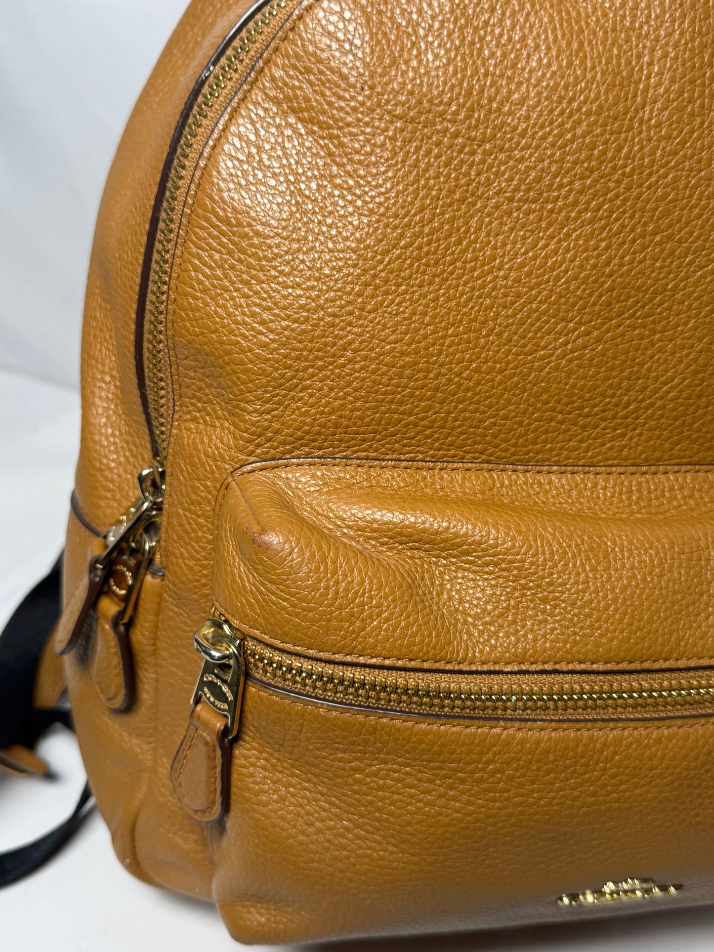 Coach Brown Leather Backpack