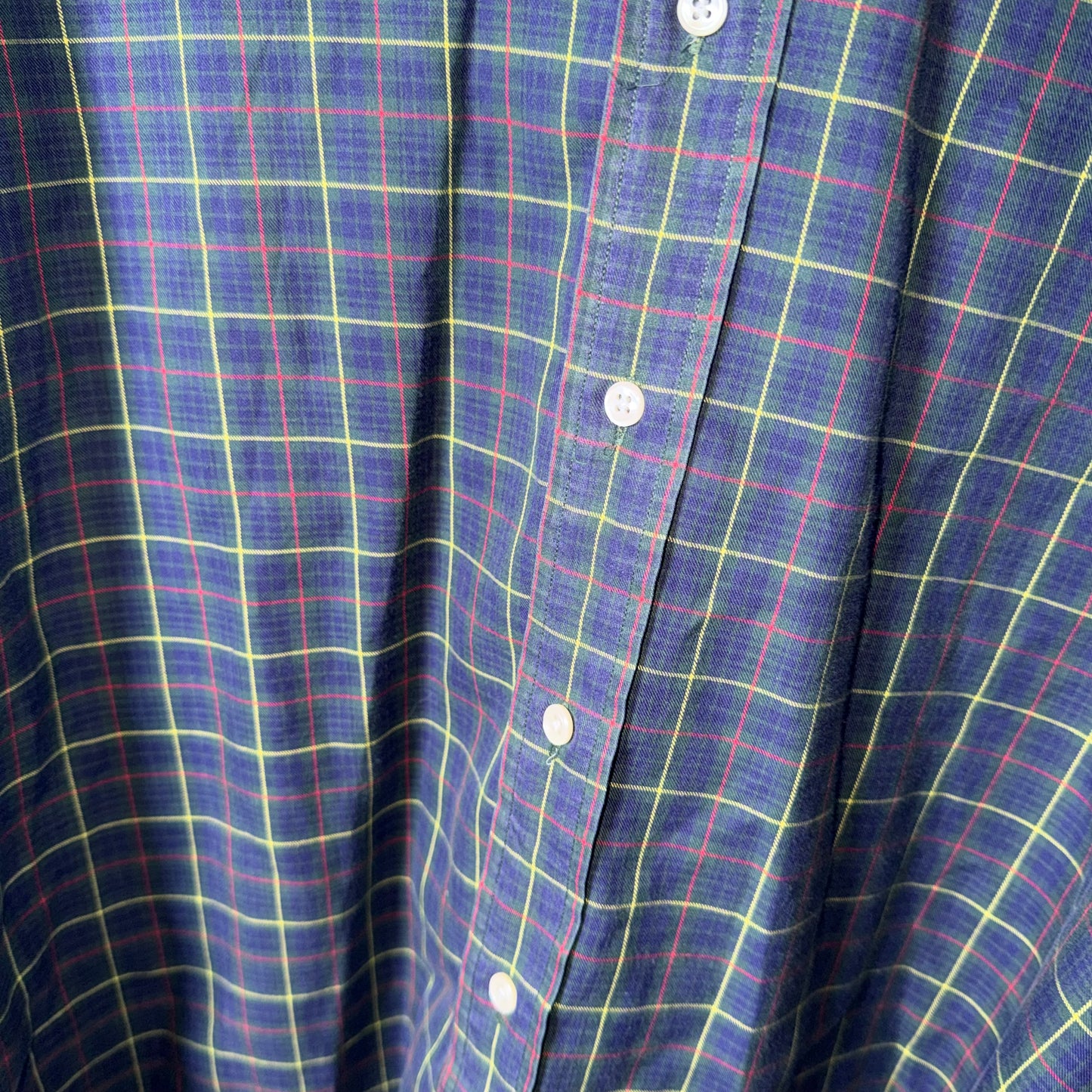 Ralph Lauren Blue, Yellow, and Red Button Down
