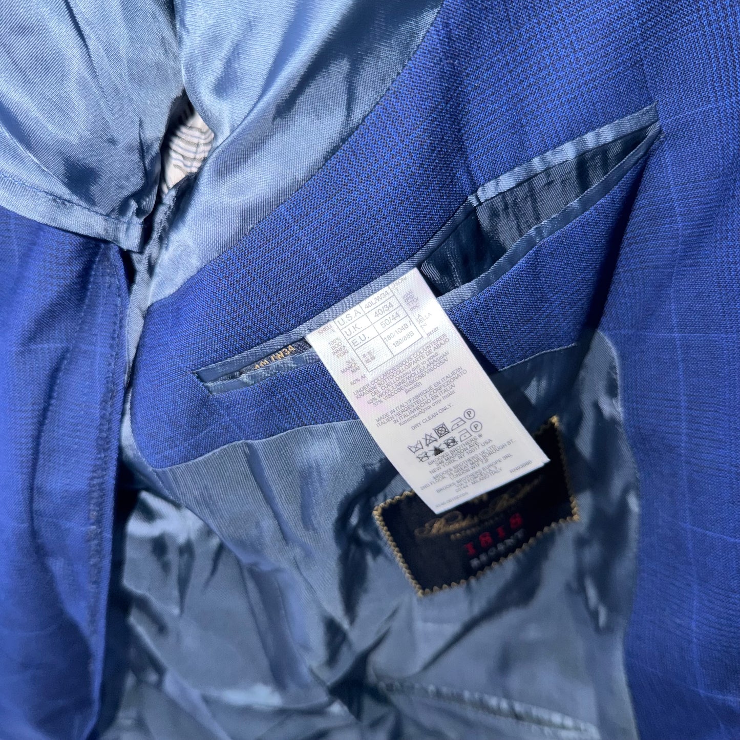 Brooks Brothers 1818 Italian Wool Suit