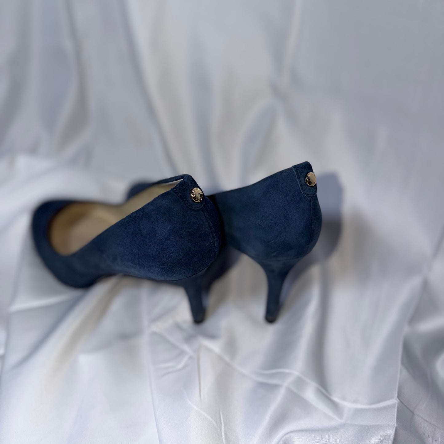 Michael Kors Blue Suede Heels