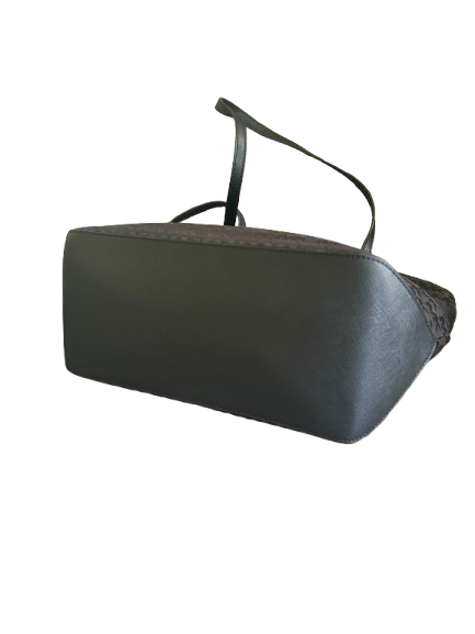 Michael Kors Black Canvas and Leather Purse