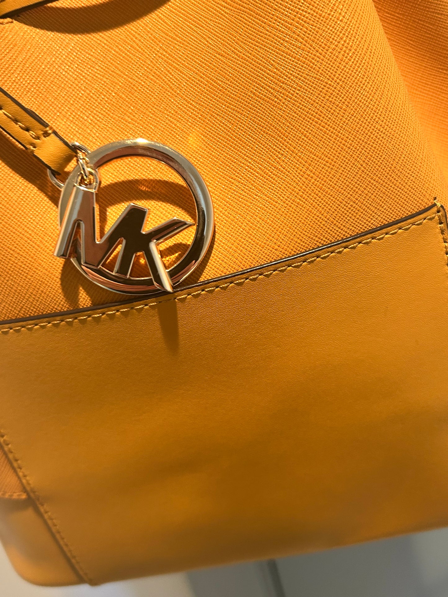 Michael Kors Mustard Yellow Bucket Bag