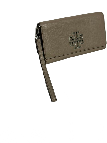Tory Burch Grey Wristlet Clutch