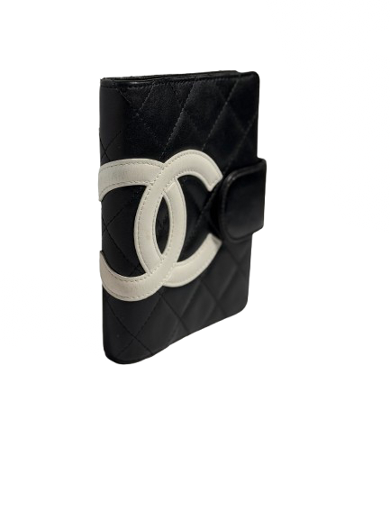 Chanel Cambon Black Quilted Agenda Cover