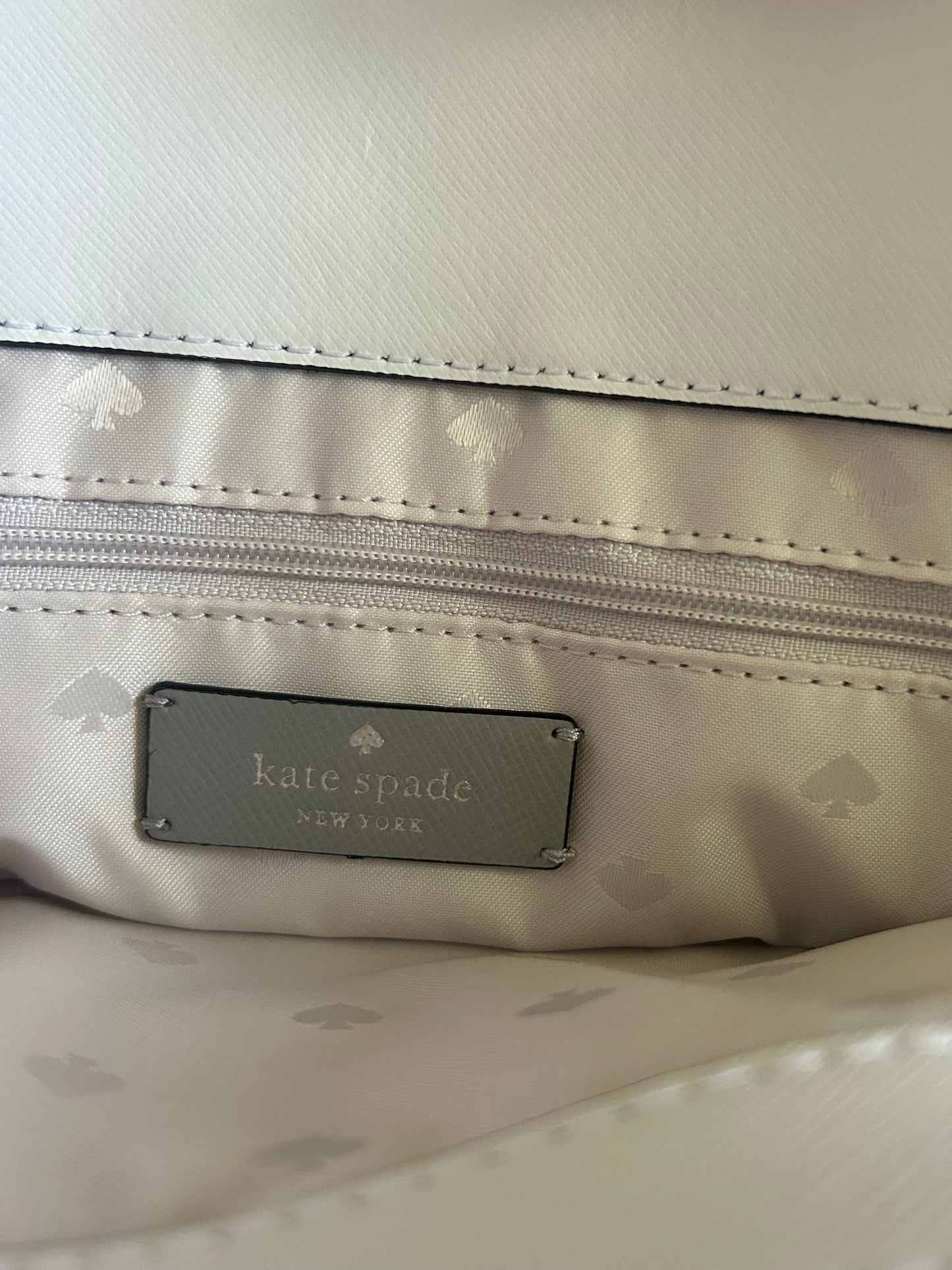 Kate Spade Large White Grey Tote