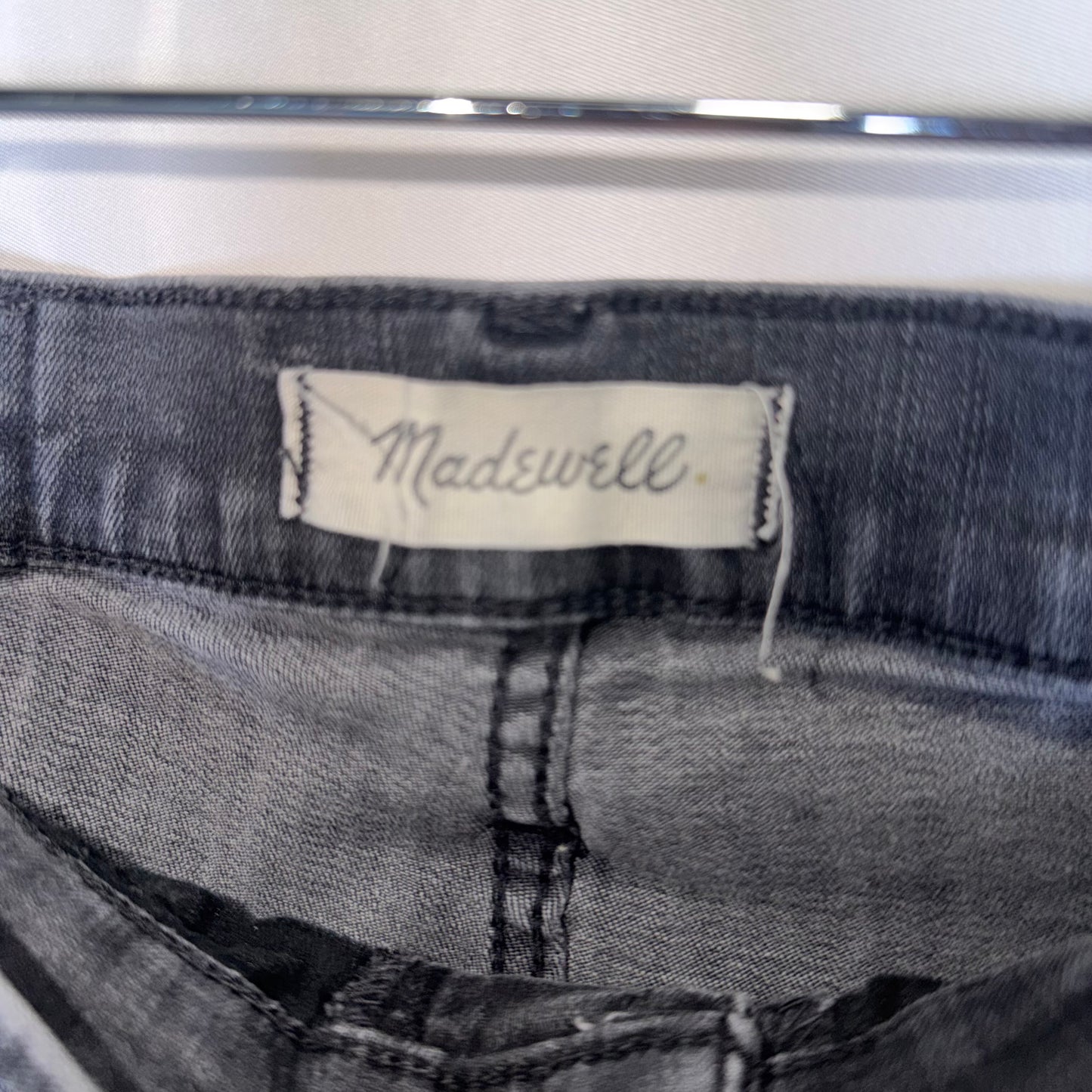 Madewell 10” High Rise Skinny Jeans Black Denim