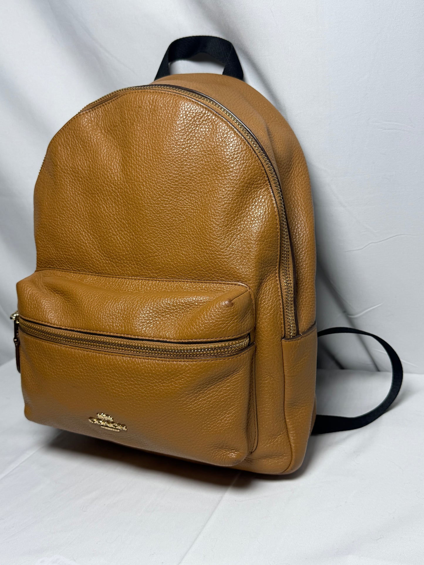 Coach Brown Leather Backpack