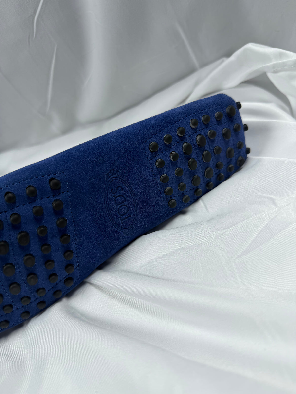 Tods Women’s Blue Suede Loafers