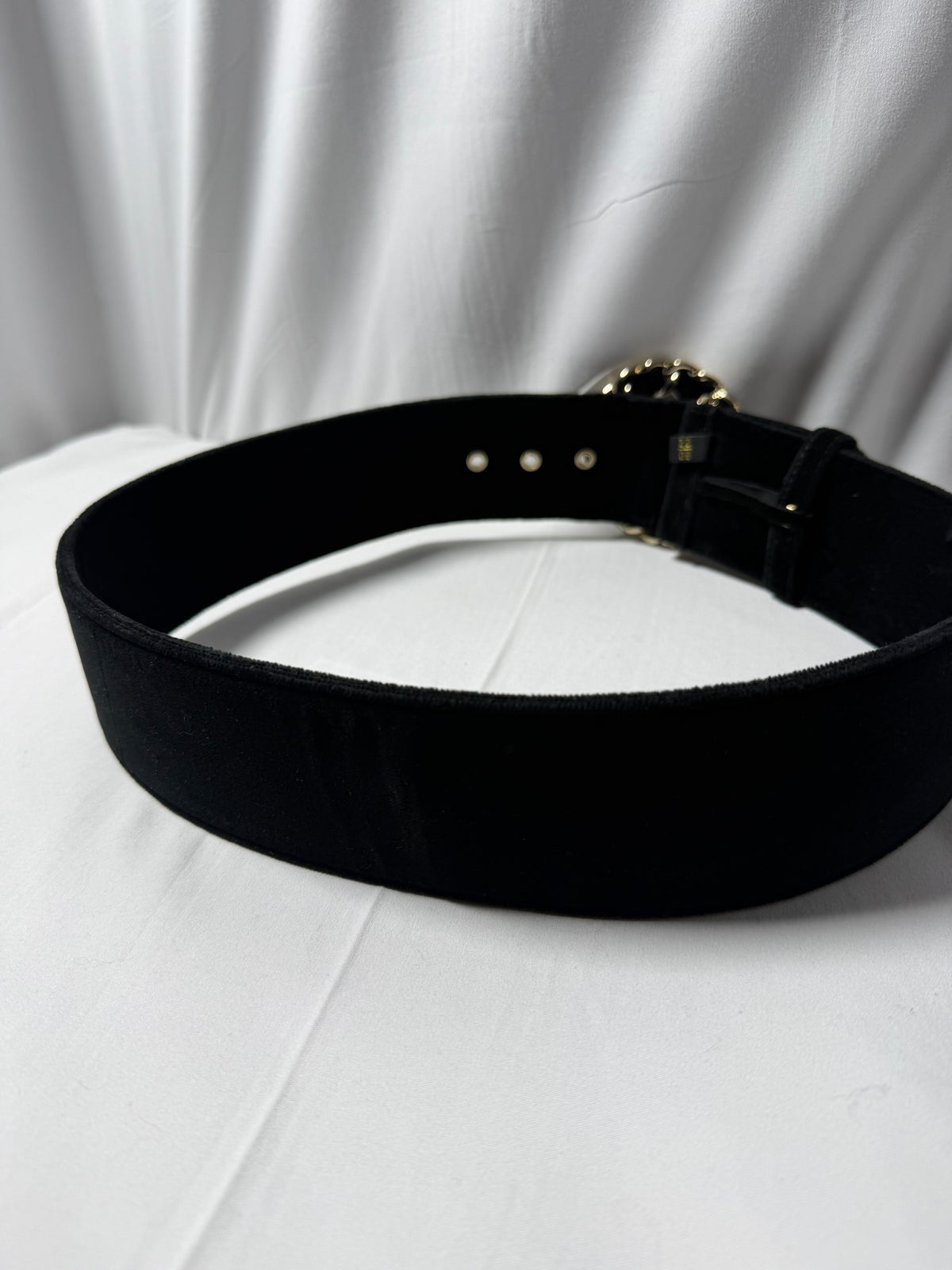Chanel Iconic Velour Chain Belt