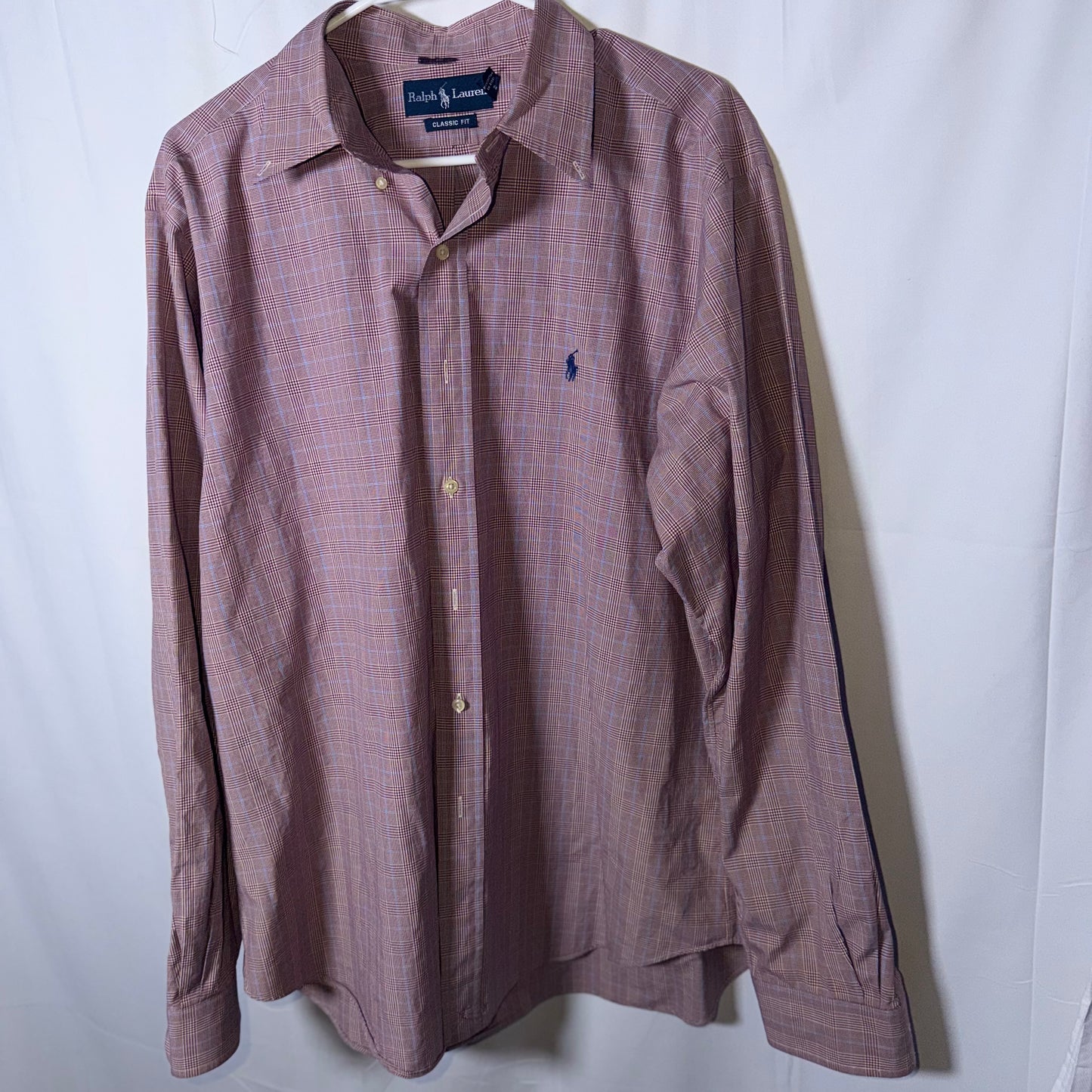 Polo Ralph Lauren Red Stripe Plaid Button Down