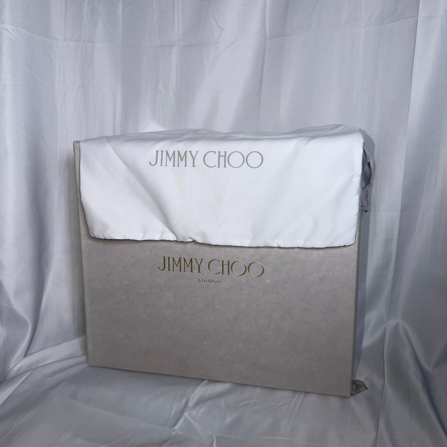 Jimmy Choo Rose Gold Glitter Heels