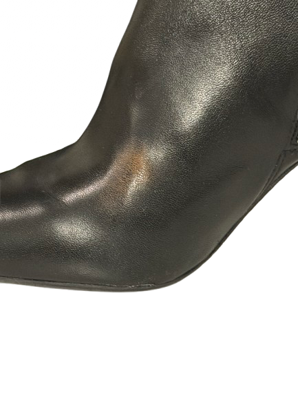 Michael Kors Leather Heeled Ankle Boots in Black