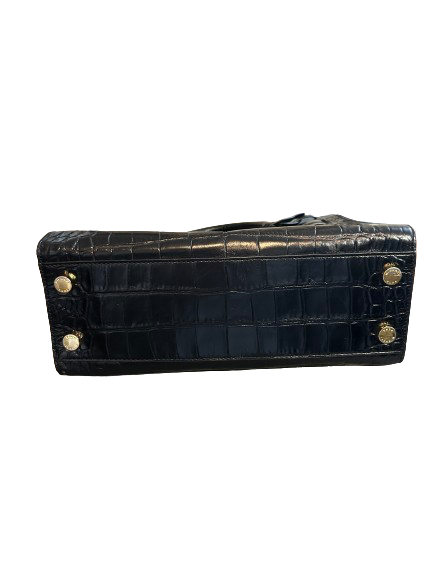 MIchael Kors Black Croc Embossed 2-Way Bag