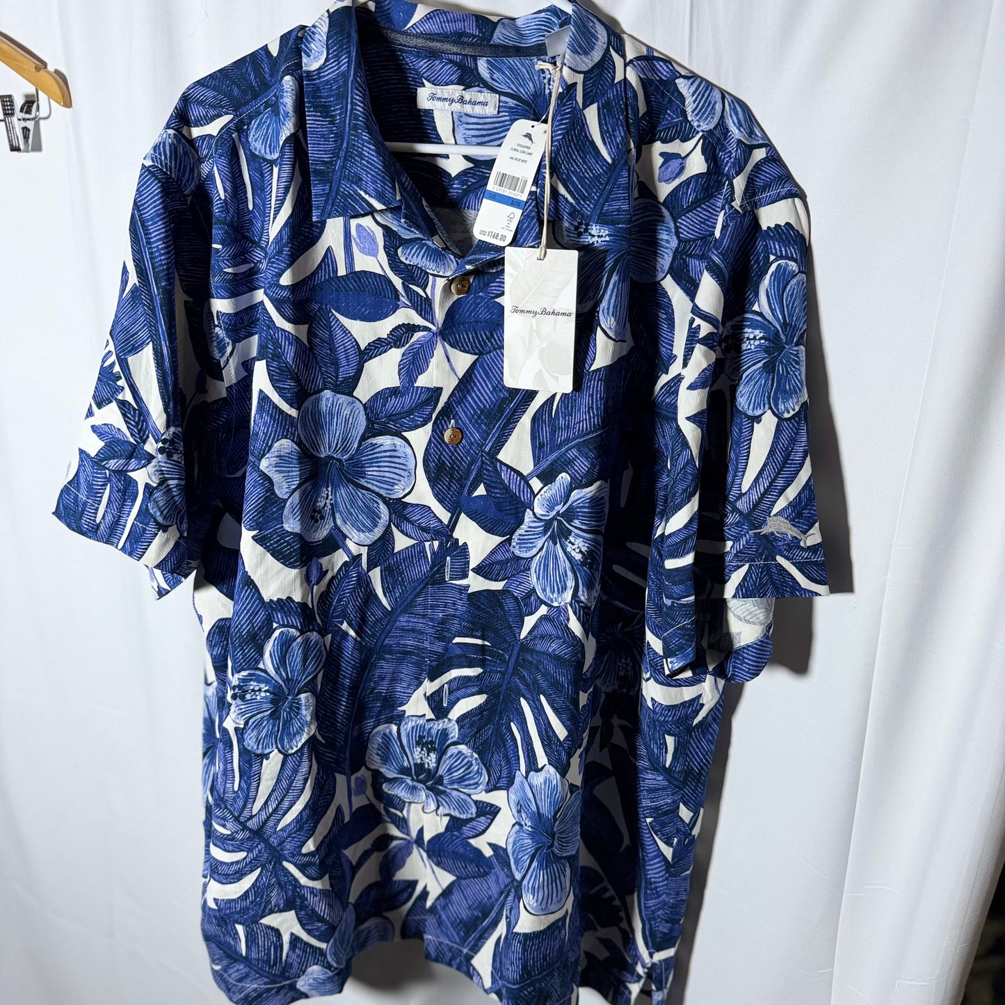 Tommy Bahama Brand New Silk Short Sleeved Button Down Shirt