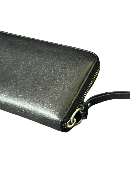 Jimmy Choo Black Long Zippy Wallet