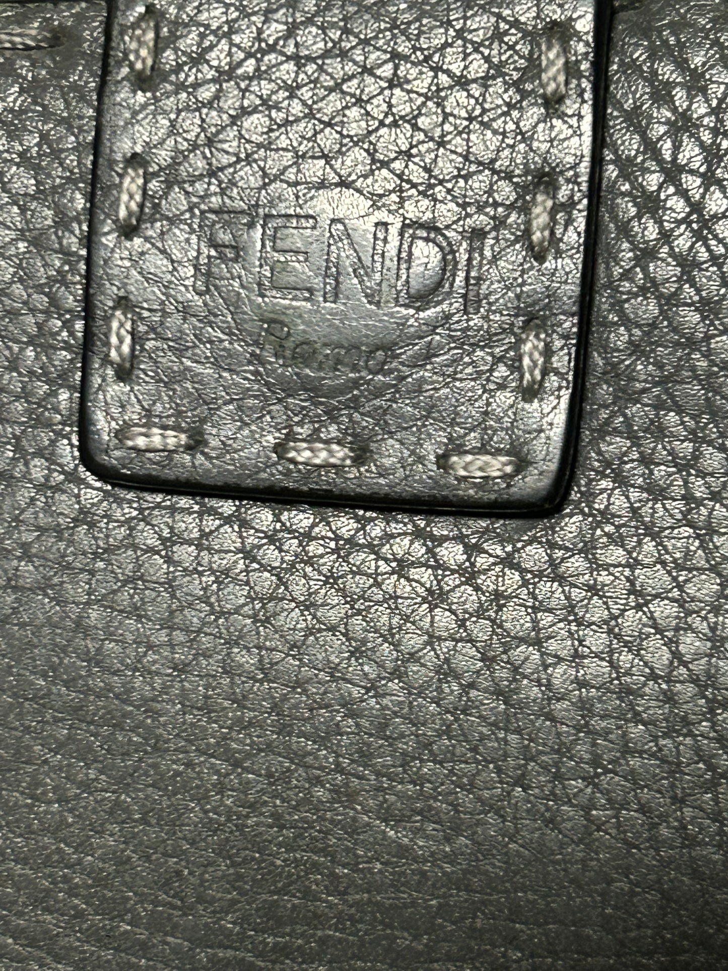 Fendi Vintage Grey Peekaboo Wallet