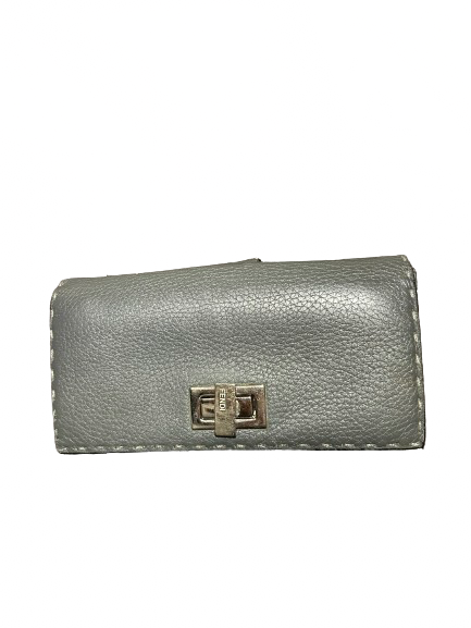 Fendi Vintage Grey Peekaboo Wallet