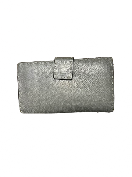 Fendi Vintage Grey Peekaboo Wallet