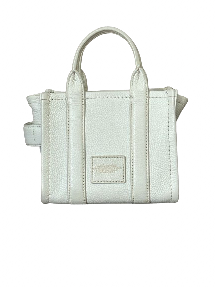 Marc Jacobs White Leather The Tote Bag Micro