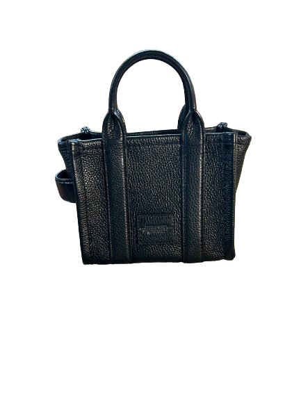 Marc Jacobs Black Leather The Tote Bag Micro