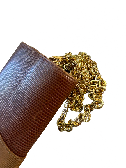 Salvatore Ferragamo Lizard Wallet on Chain