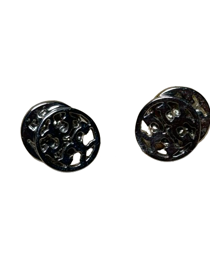 Tory Burch Silver Toned Stud Earrings