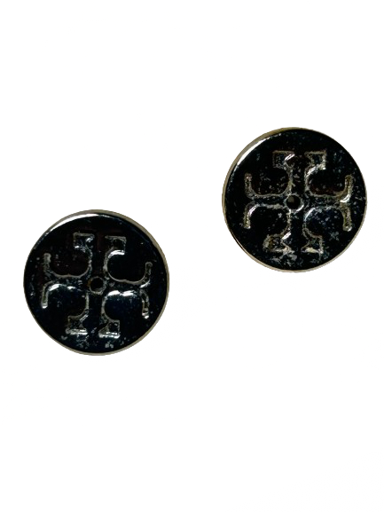 Tory Burch Silver Toned Stud Earrings