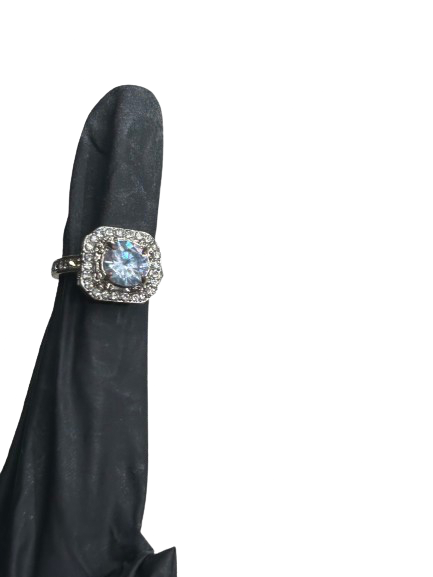 Cubic Zirconia Silver Toned Ring