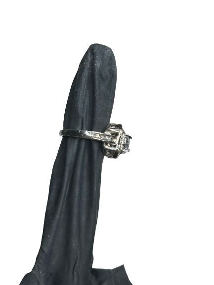 Cubic Zirconia Silver Toned Ring