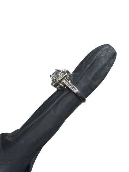 Cubic Zirconia Silver Toned Ring