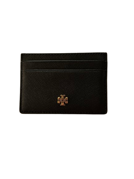 Tory Burch Black Leather Card Case