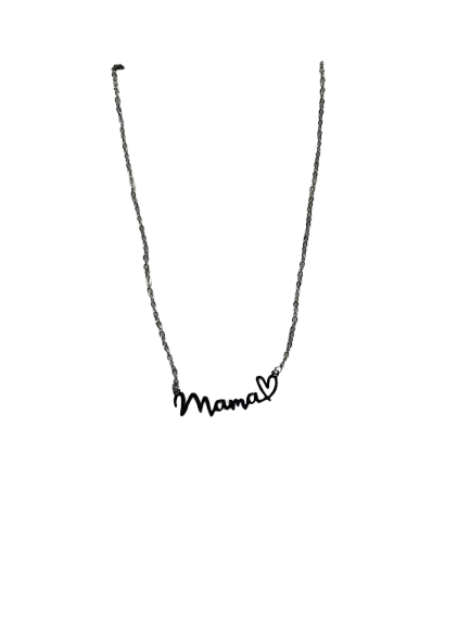 "Mama" Silver Necklace