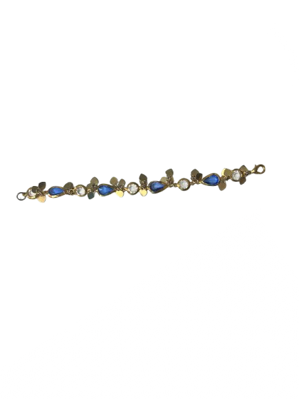 Sapphire Diamond Heart Bracelet